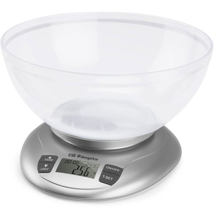 Orbegozo Báscula de Cocina Electrónica PC 2017 A Plata Orbegozo Báscula de Cocina Electrónica PC 2017 A Plata
